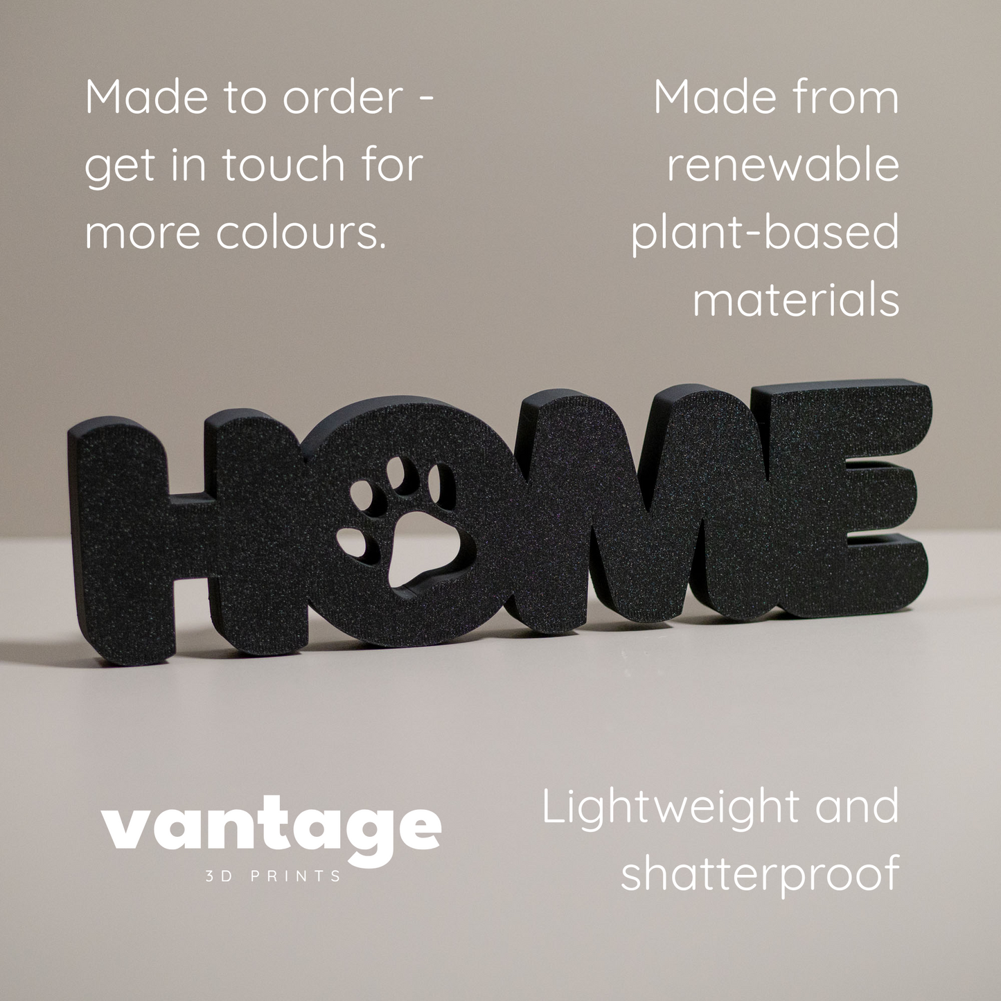 Pet Home Ornament Freestanding Word Home Decor