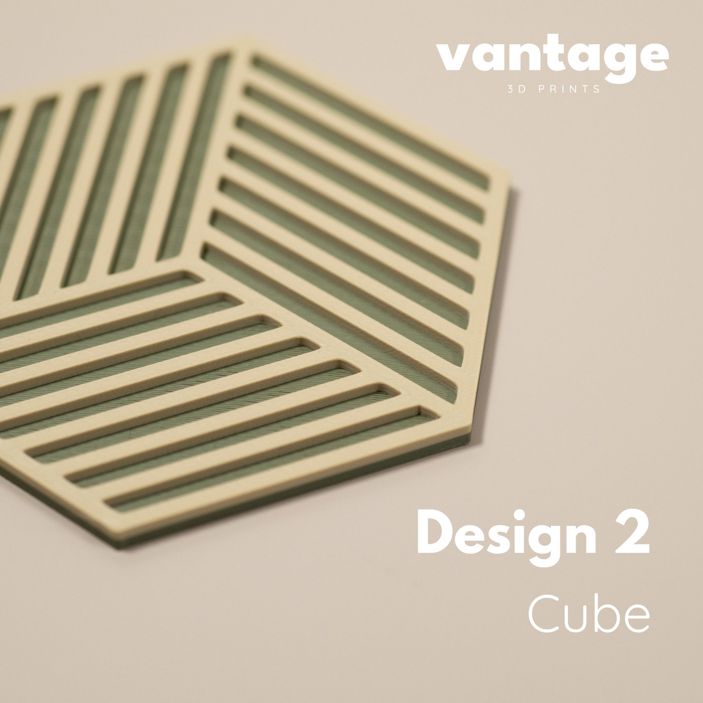 Olive Green Hexagonal Coasters - 4 or 8 pack