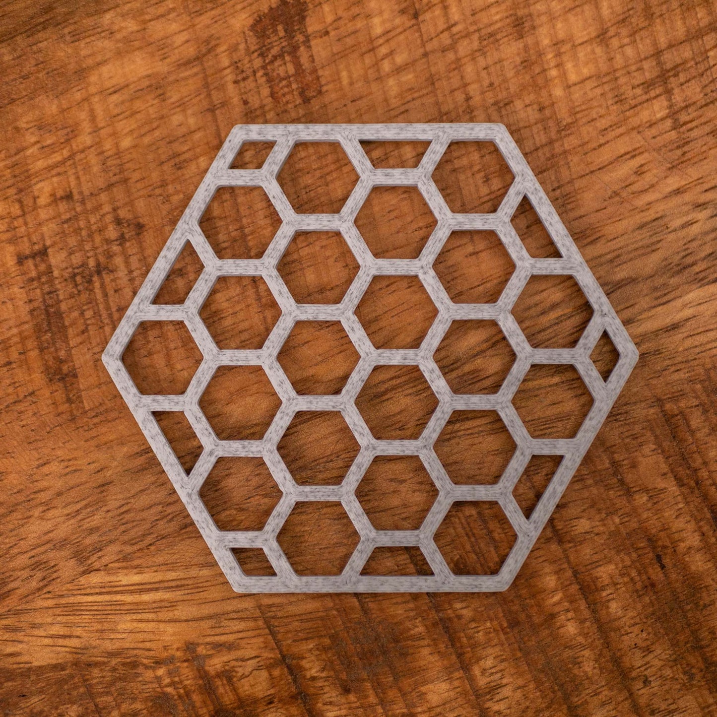 Geometric Honeycomb Pattern Coasters 4 or 8 pack - Navy Blue, Stone, Black and White - Vantage 3D Prints