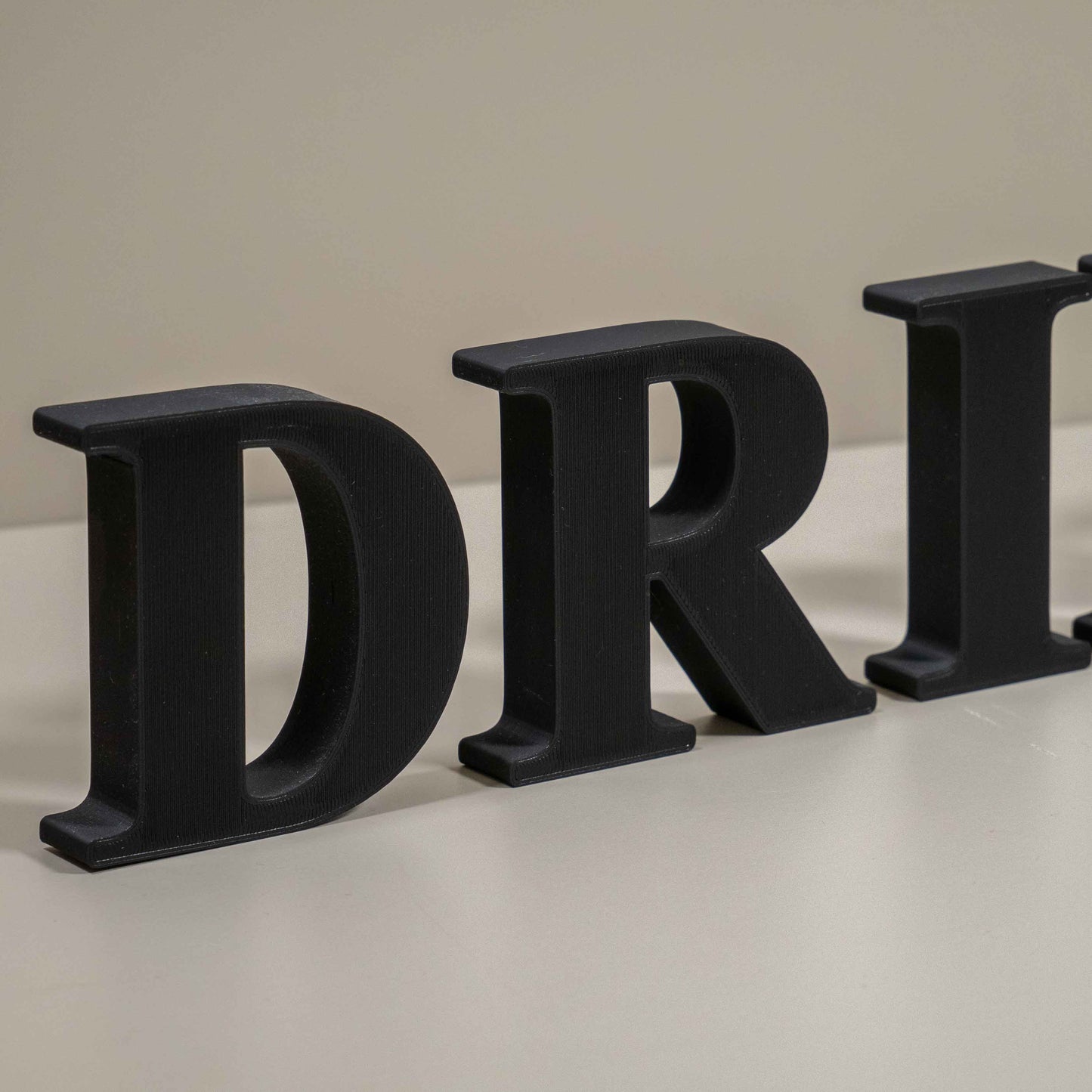 Food & Drink Decorative Letter Ornament: 3D Word Kitchen Home Decor