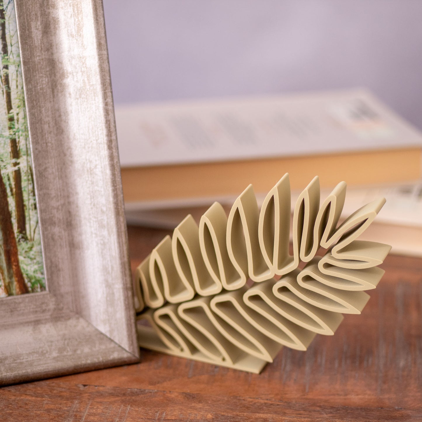 Leaf Decorative Ornament - Monstera & Fern Leaf Boho Home Decor - Shelf Display and Accessory for Nature Lovers