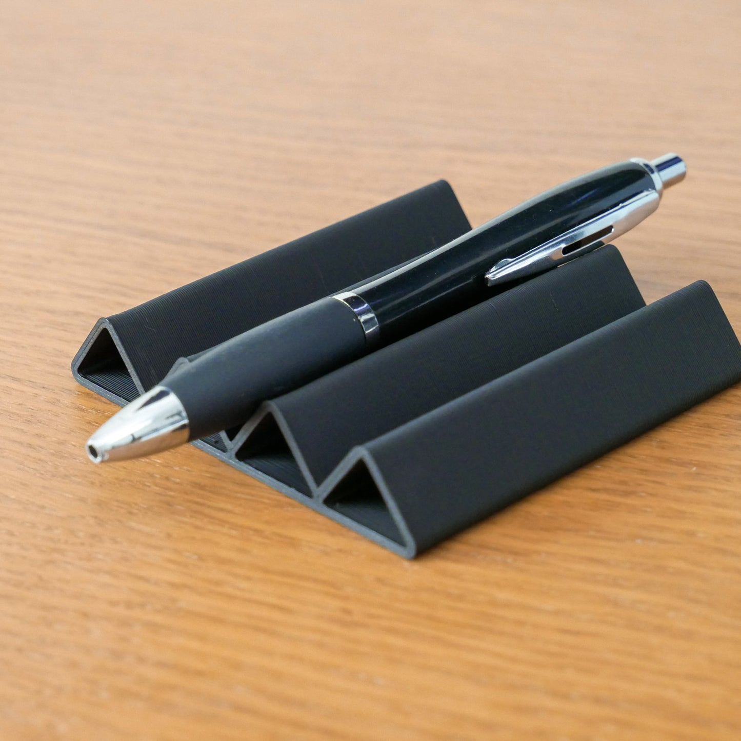 Black Desk Organiser Accessories - Stationary Storage Set - Pen Pot, Sticky Note Tray, Pen Tray - Vantage 3D Prints