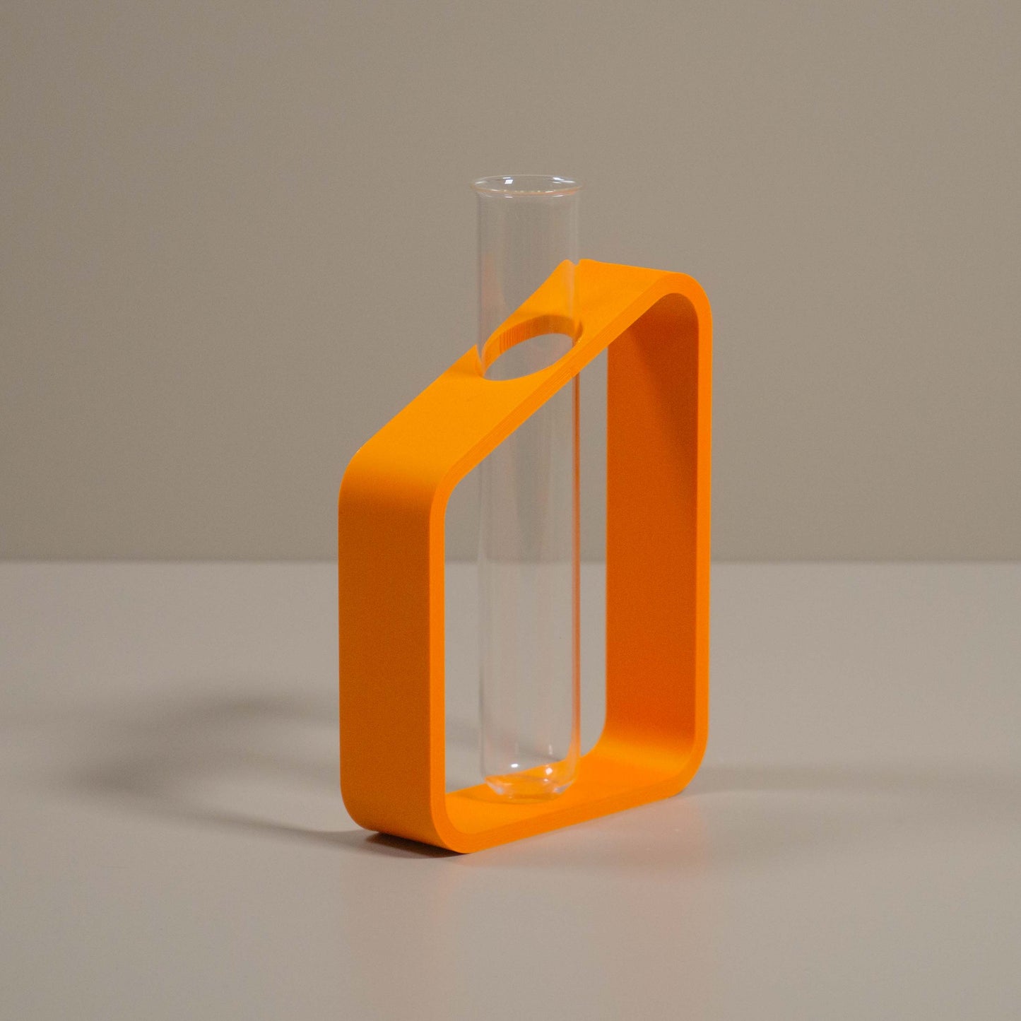 Modern Test Tube Bud Vase – Bold Colour Propagation Station – Minimalist Single Stem Display