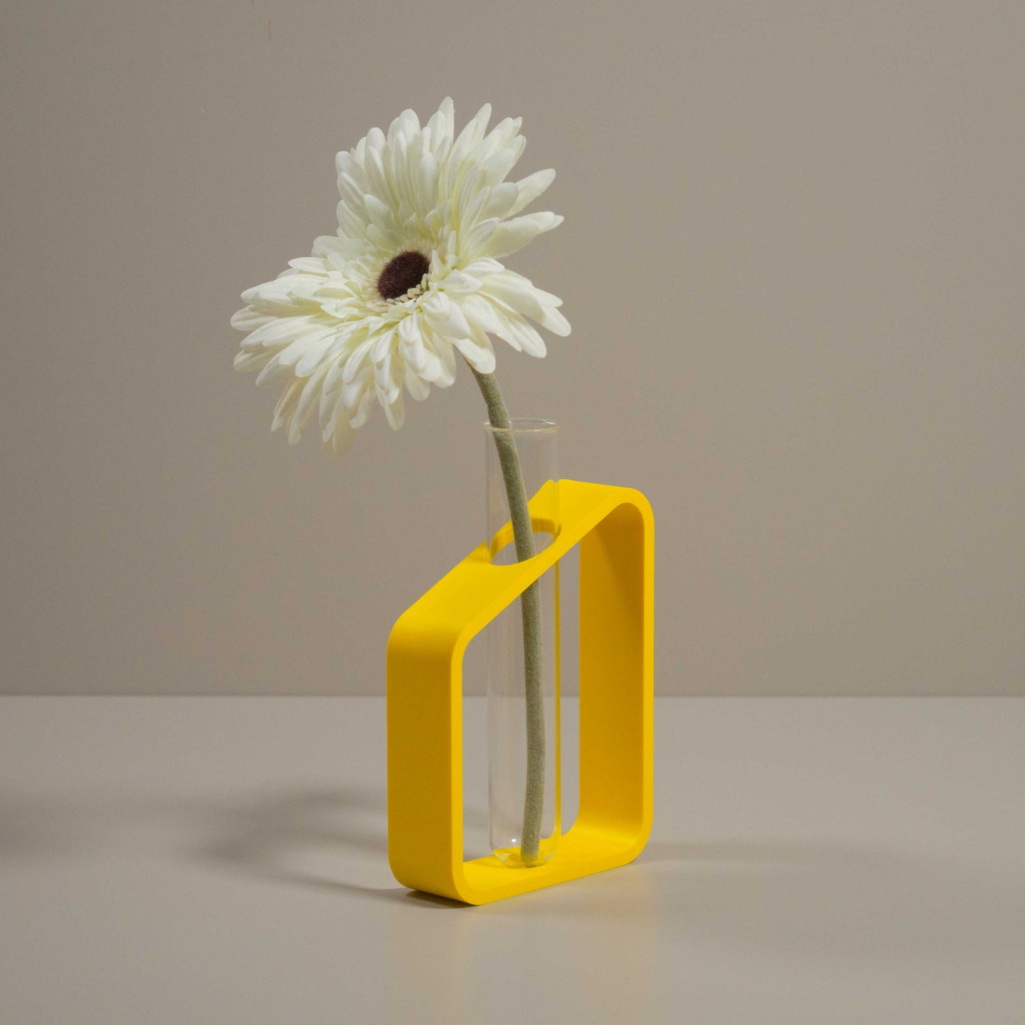 Modern Test Tube Bud Vase – Bold Colour Propagation Station – Minimalist Single Stem Display