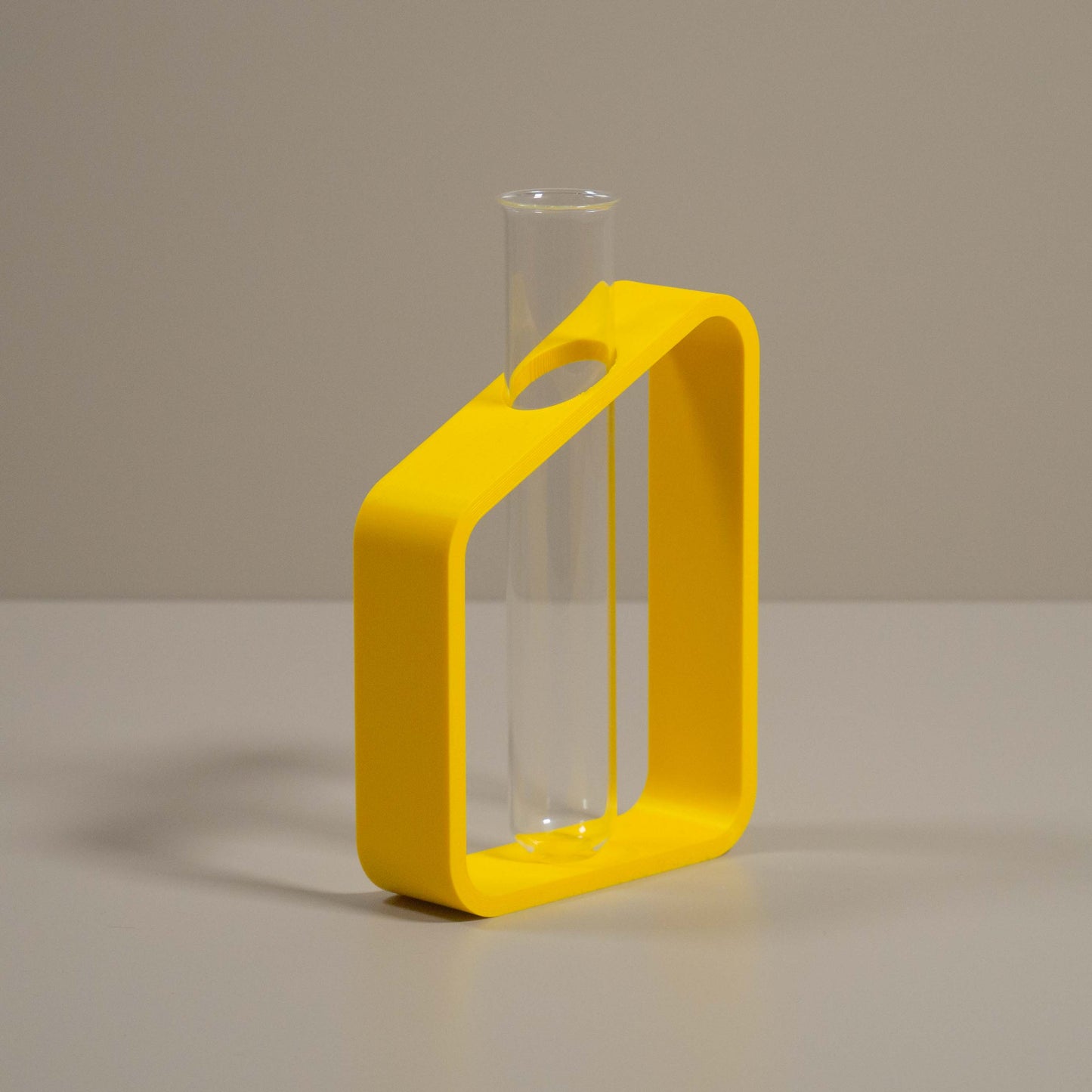 Modern Test Tube Bud Vase – Bold Colour Propagation Station – Minimalist Single Stem Display