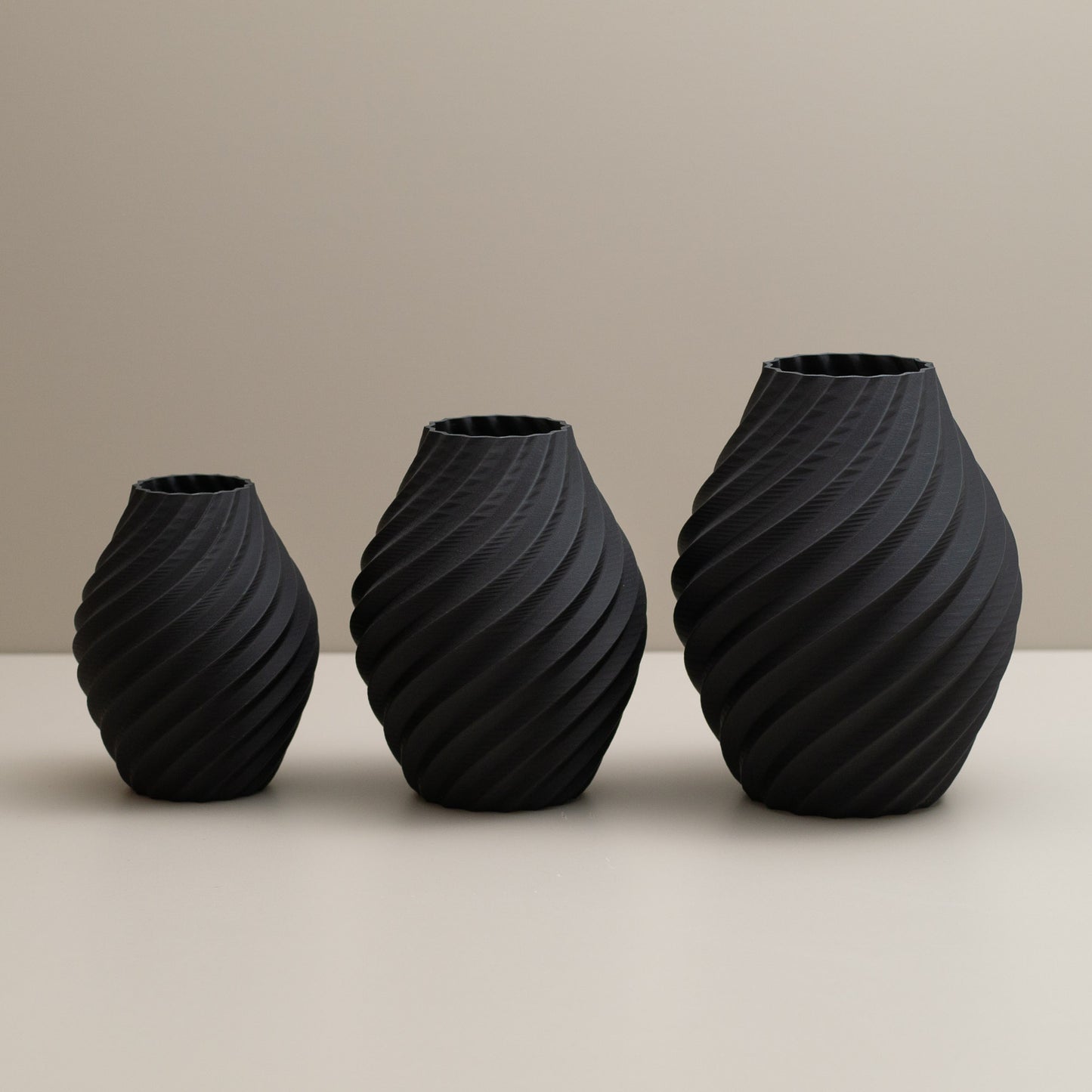 Swirl Decorative Ornament - Set of Three - Various Colours Available
