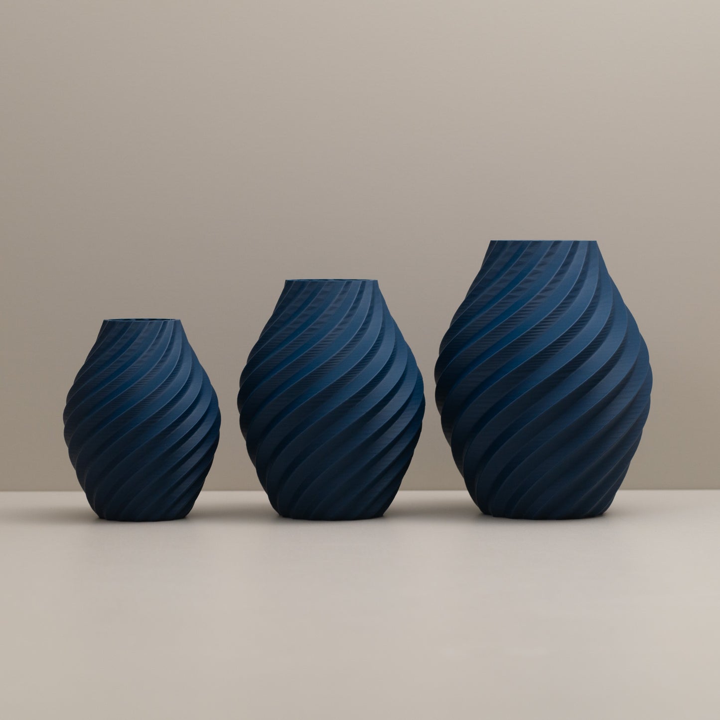 Swirl Decorative Ornament - Set of Three - Various Colours Available