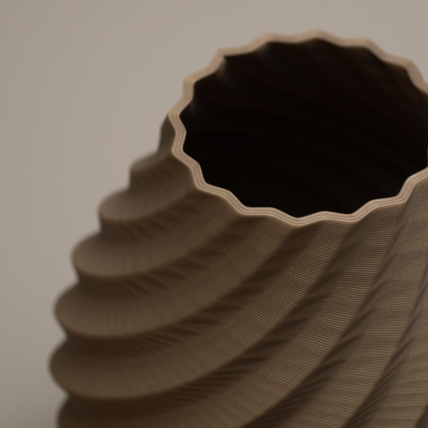 Olive Green and Gold Swirl Decorative Ornament