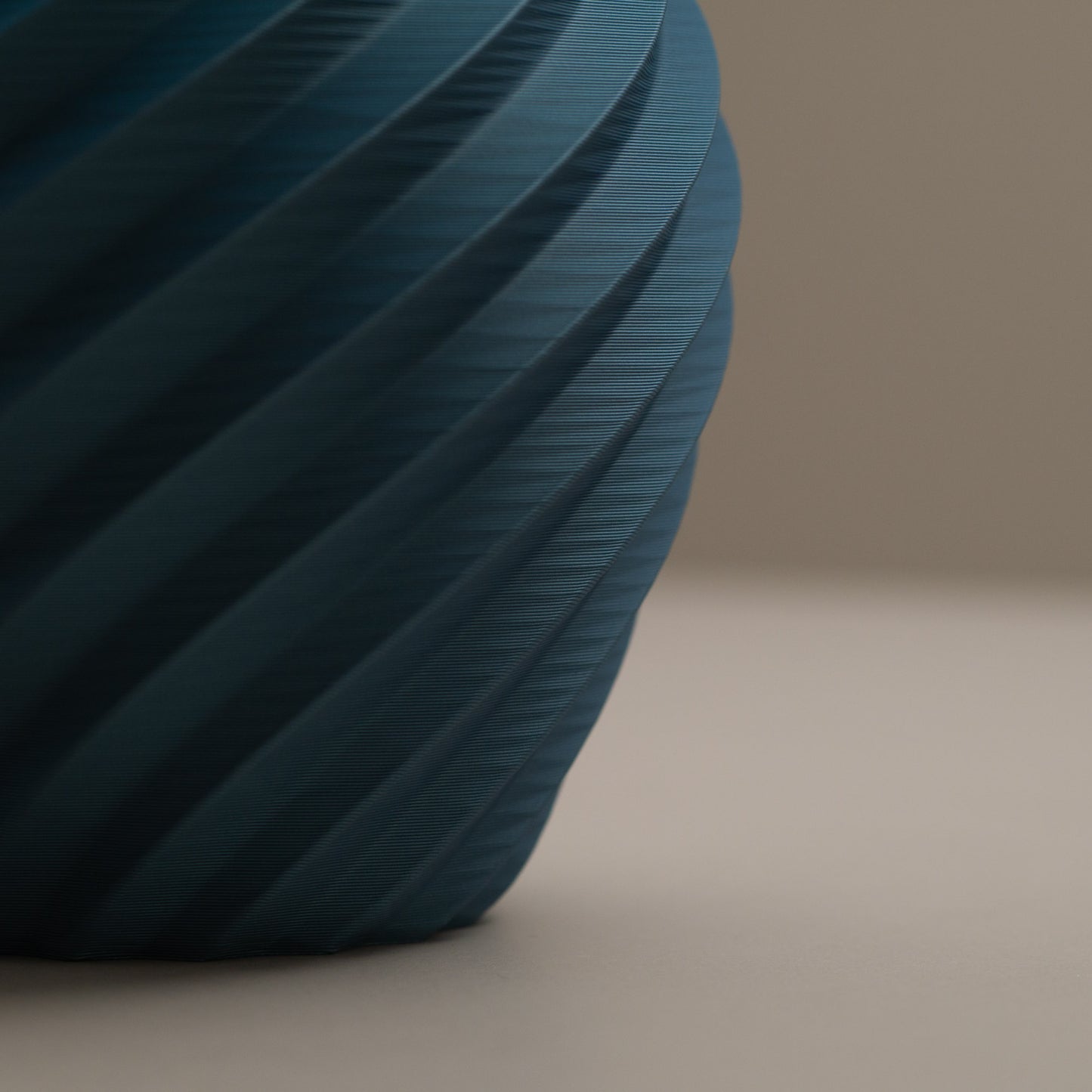 Metallic Swirl Vase - Living Room Decor - Kingfisher Blue, Gold and Copper - Modern Teal Home Decor For Dried Flowers