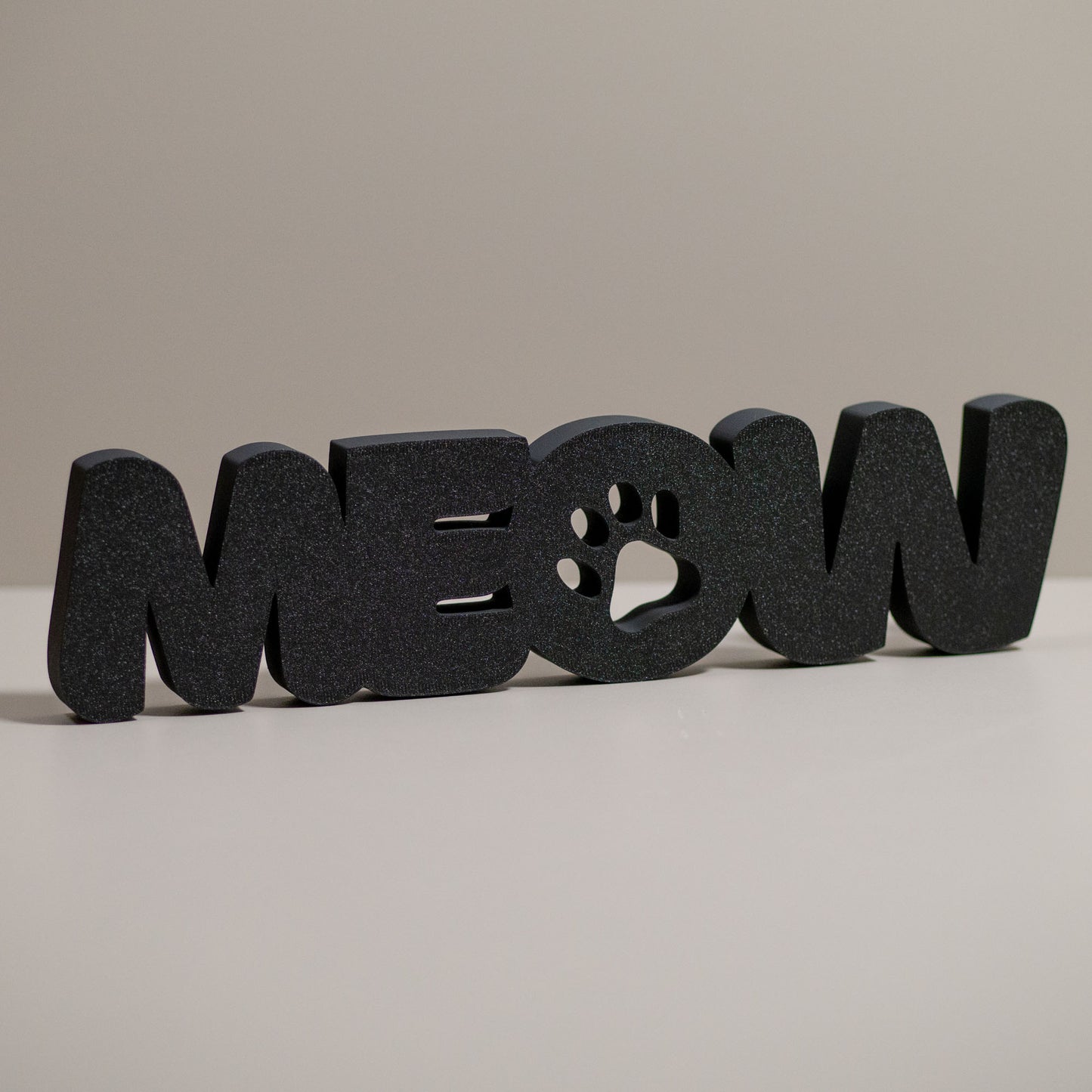 Cat Lover Ornament Meow - Freestanding Word Home Decor