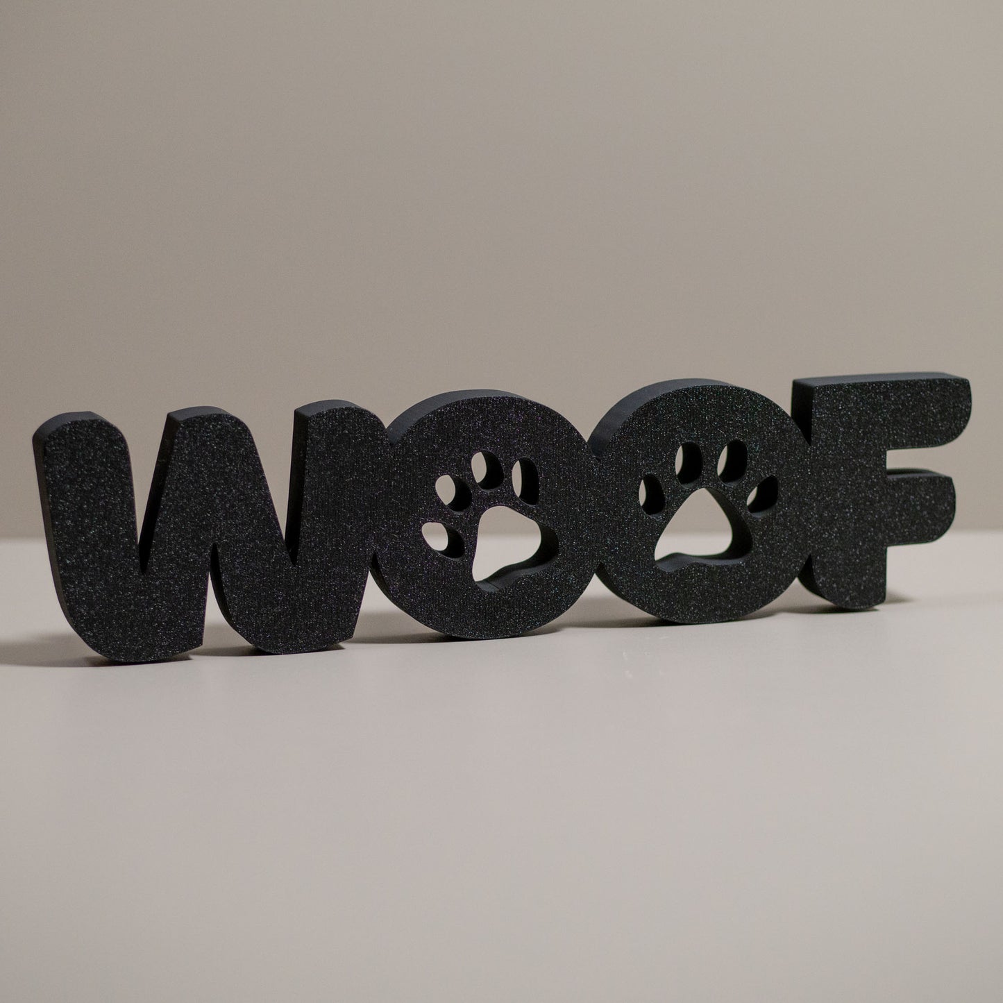Dog Lover Ornament Woof - Freestanding Word Home Decor