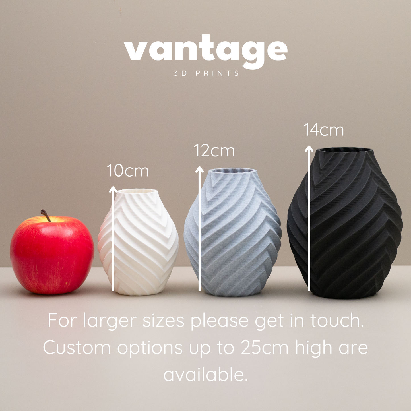 Black, White and Stone Effect Leaf Inspired Decorative Ornament