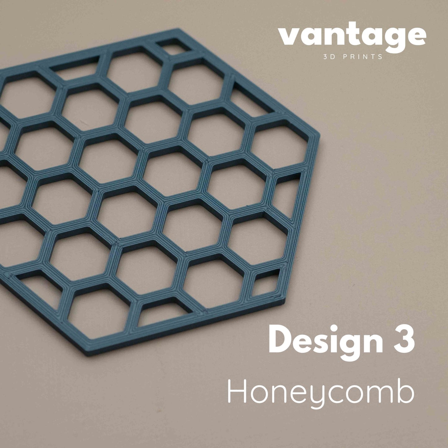 Geometric Cube Coasters - Kingfisher (Teal) Blue - 4 or 8 Pack