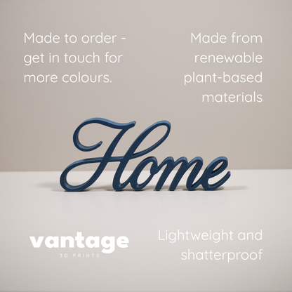 Home Ornament Freestanding Word Home Decor