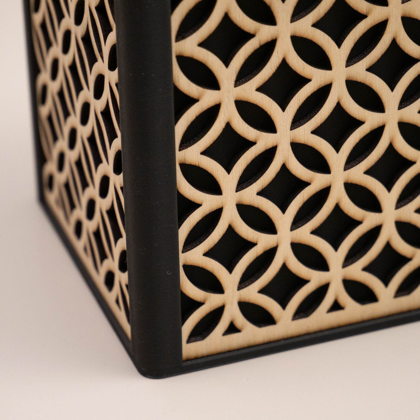 Geometric Wooden Desk Organiser, Decorative Home Storage