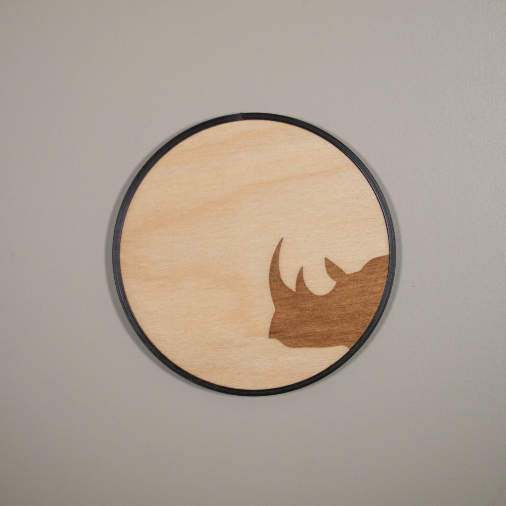 Safari Animal Coasters: Elephant, Giraffe, Lion & Rhino Wooden Coasters