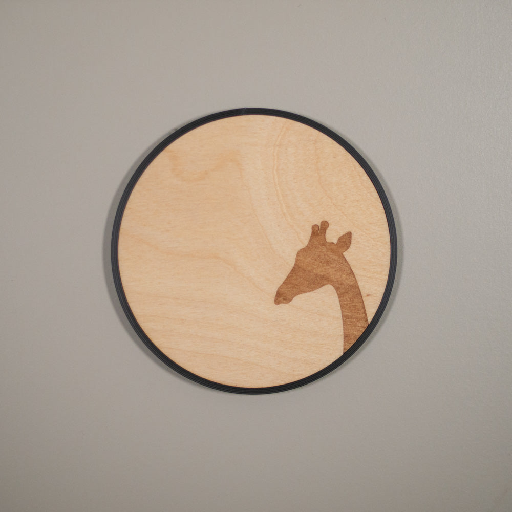 Safari Animal Coasters: Elephant, Giraffe, Lion & Rhino Wooden Coasters