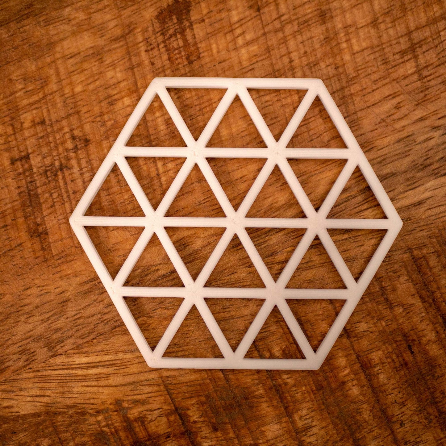 Geometric Triangle Pattern Coasters 4 or 8 pack - Navy Blue, Stone, Black and White - Vantage 3D Prints