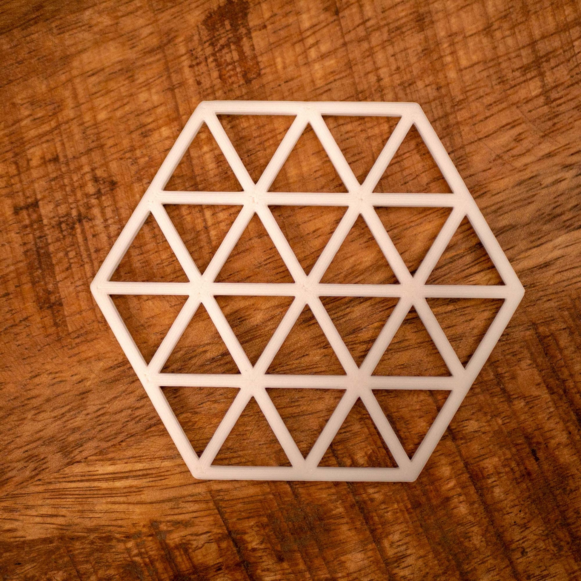 Geometric Triangle Pattern Coasters 4 or 8 pack - Navy Blue, Stone, Black and White - Vantage 3D Prints