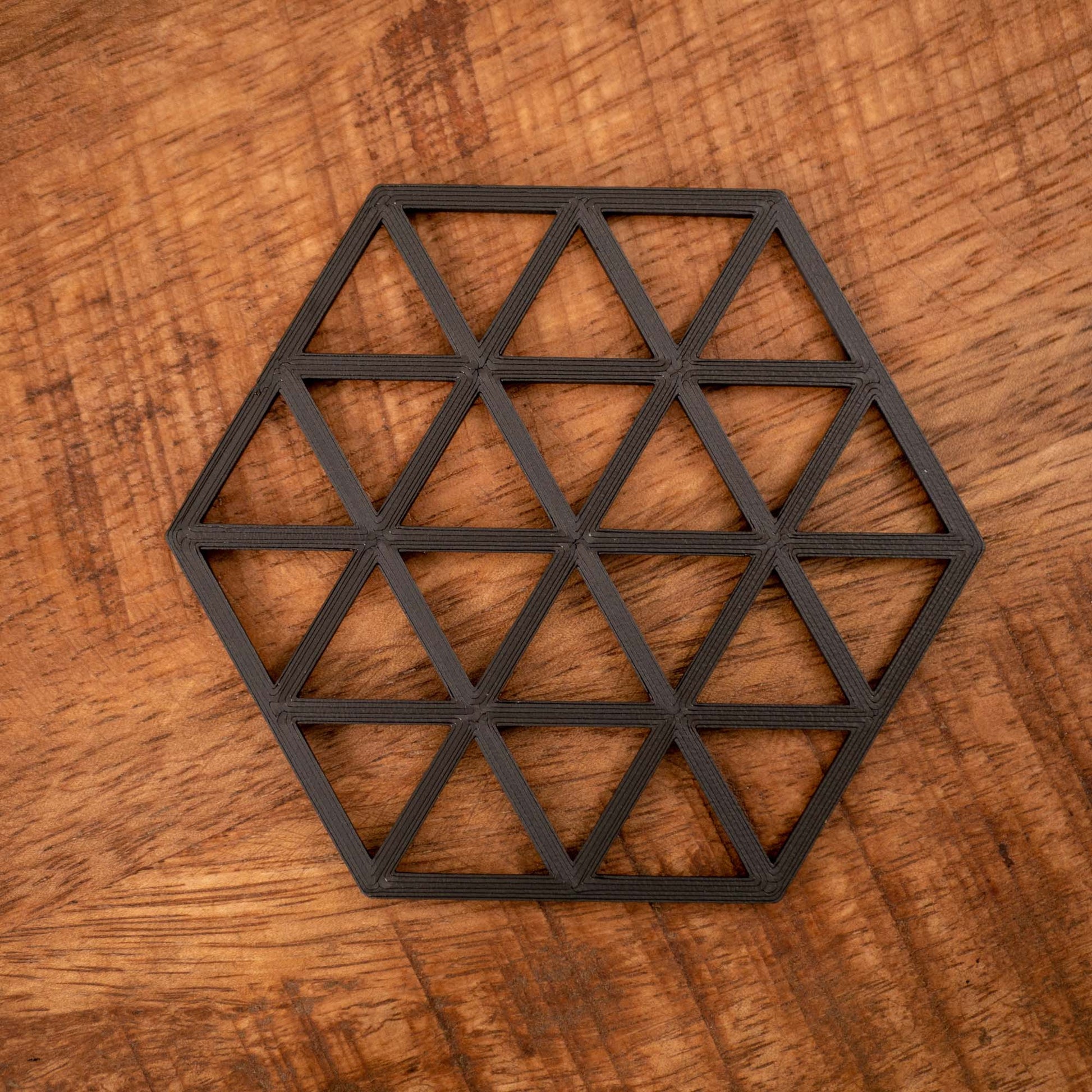 Geometric Triangle Pattern Coasters 4 or 8 pack - Navy Blue, Stone, Black and White - Vantage 3D Prints