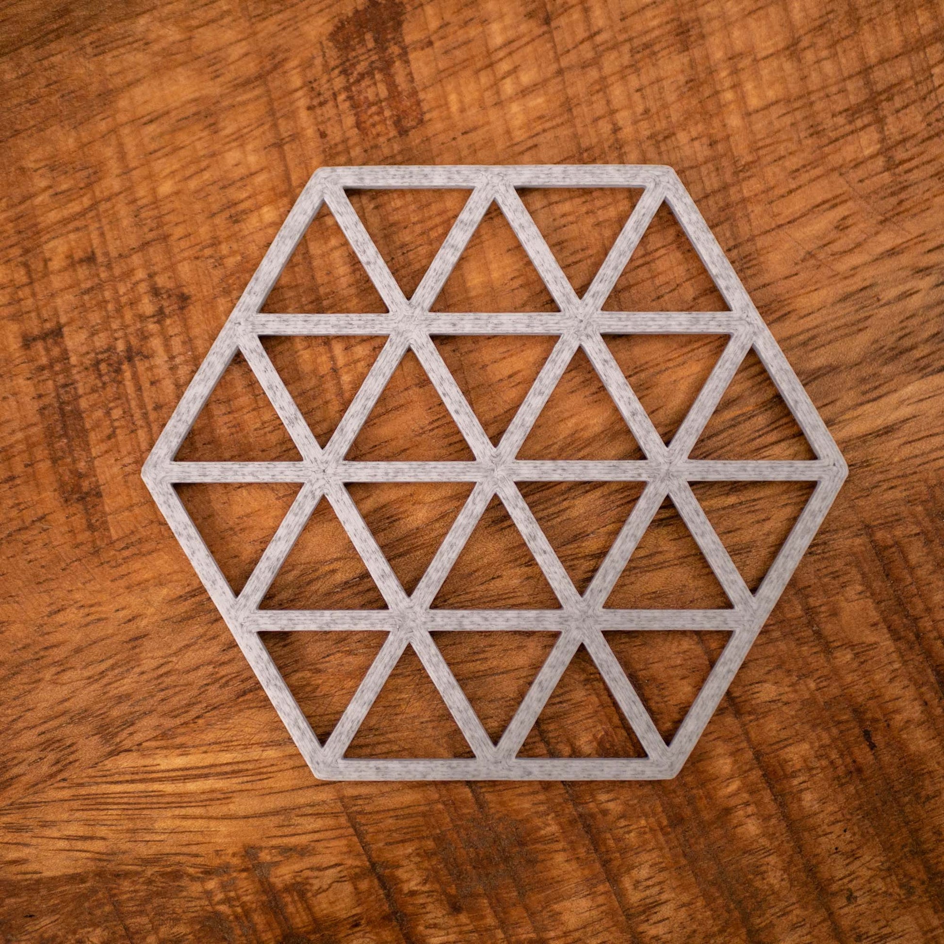 Geometric Triangle Pattern Coasters 4 or 8 pack - Navy Blue, Stone, Black and White - Vantage 3D Prints