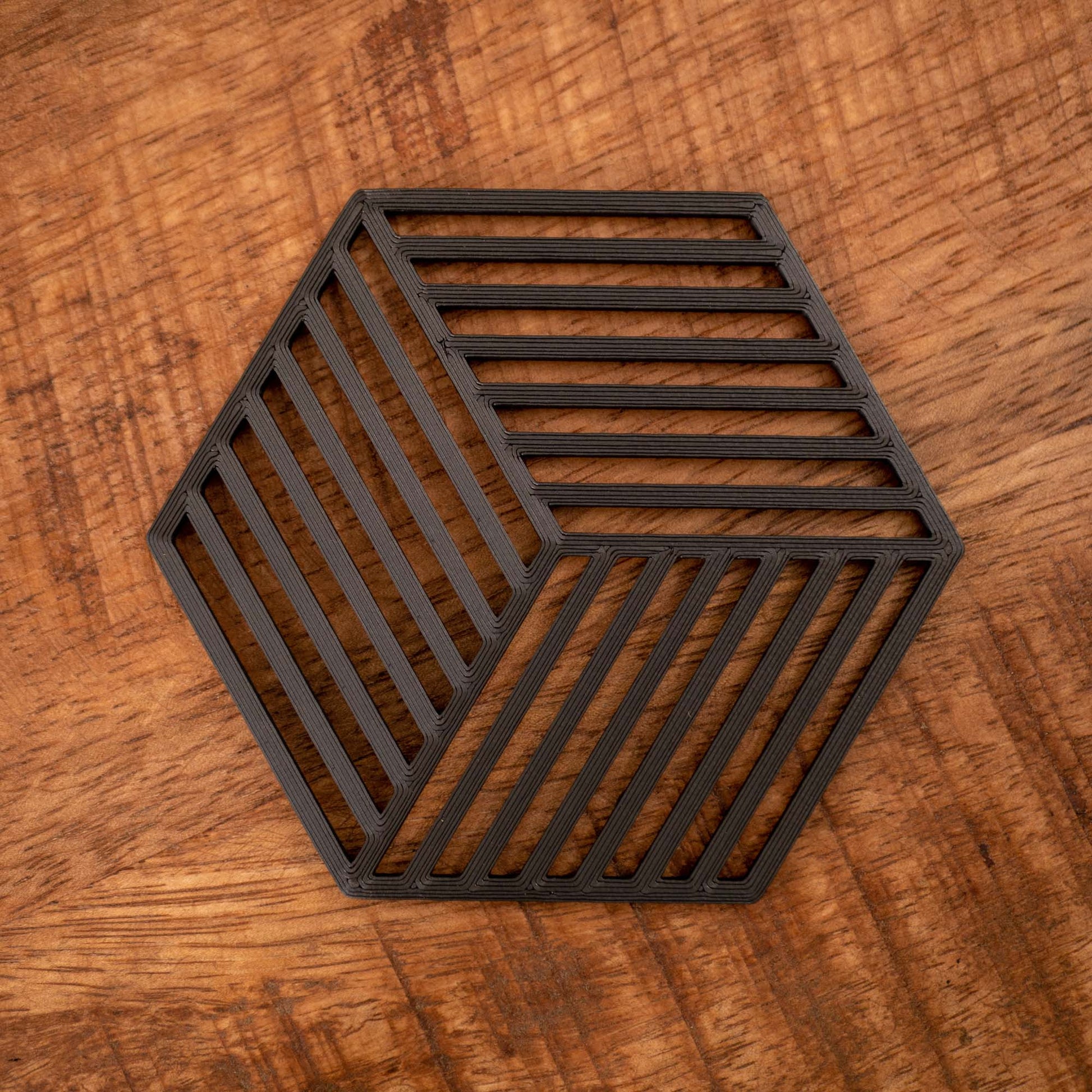 Geometric Cube Coasters - 4 or 8 pack - Navy Blue, Stone Grey, Black and White - Vantage 3D Prints