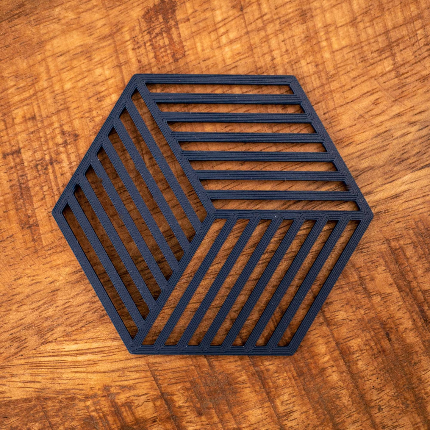 Geometric Cube Coasters - 4 or 8 pack - Navy Blue, Stone Grey, Black and White - Vantage 3D Prints