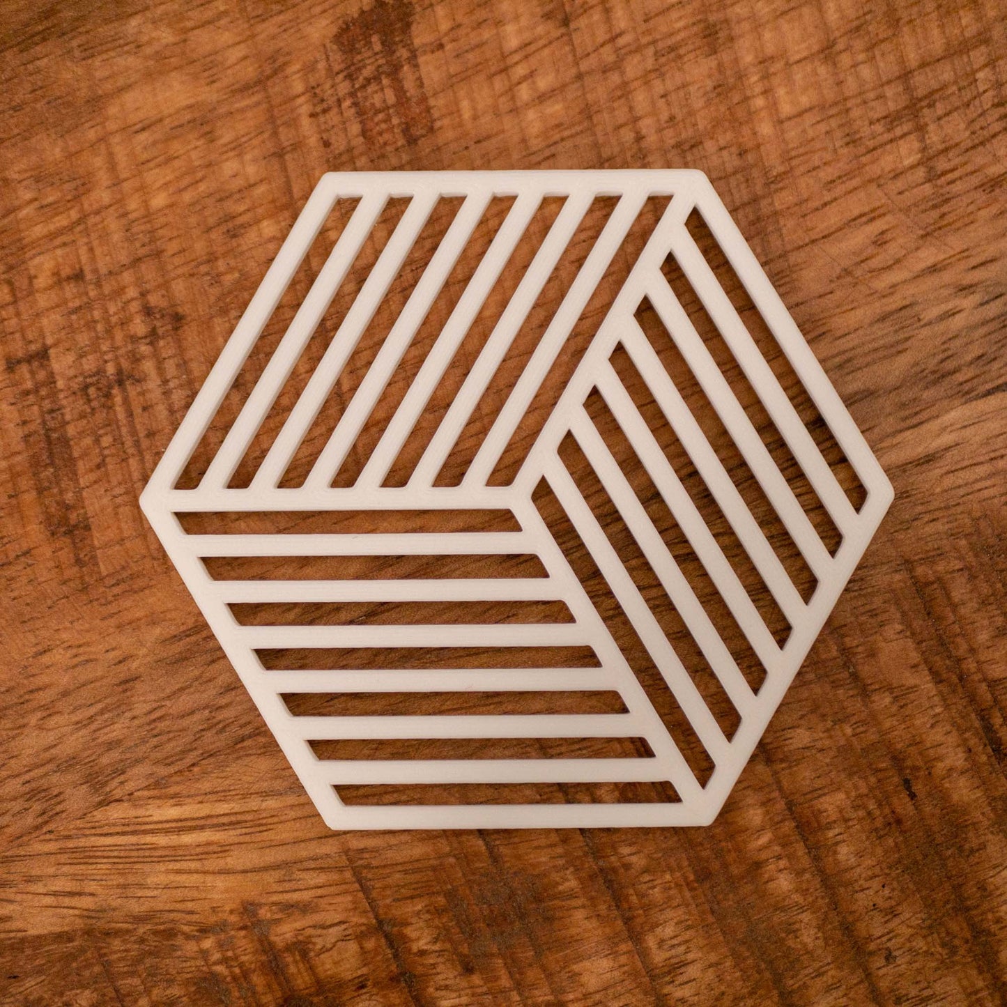 Geometric Cube Coasters - 4 or 8 pack - Navy Blue, Stone Grey, Black and White - Vantage 3D Prints