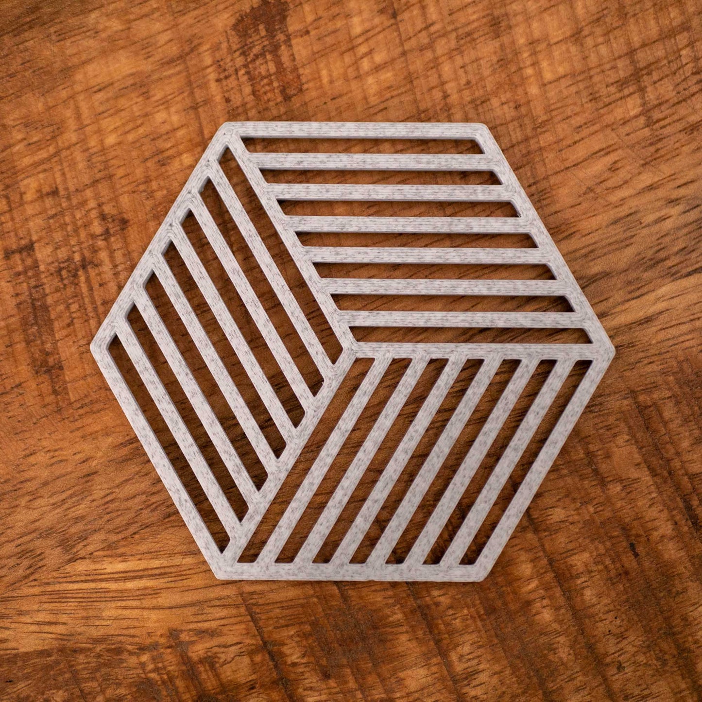 Geometric Cube Coasters - 4 or 8 pack - Navy Blue, Stone Grey, Black and White - Vantage 3D Prints