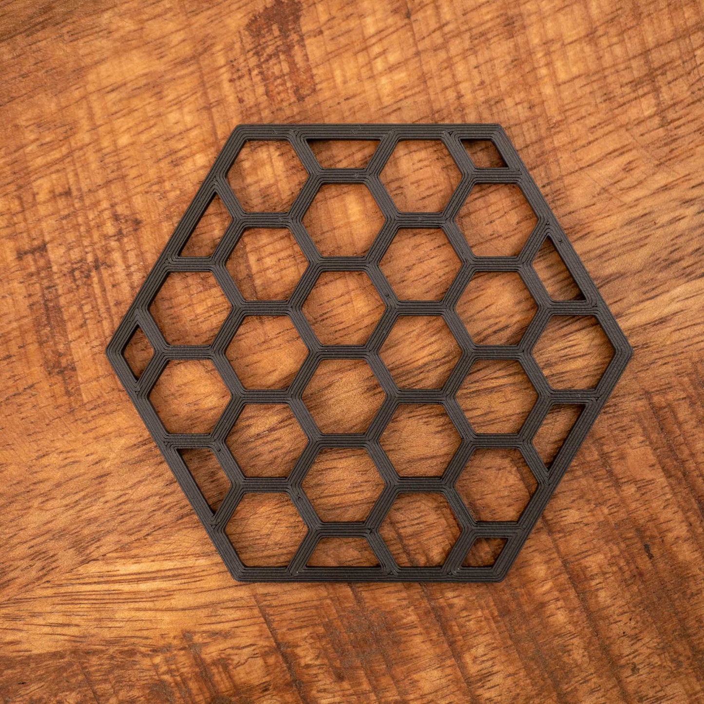 Geometric Honeycomb Pattern Coasters 4 or 8 pack - Navy Blue, Stone, Black and White - Vantage 3D Prints