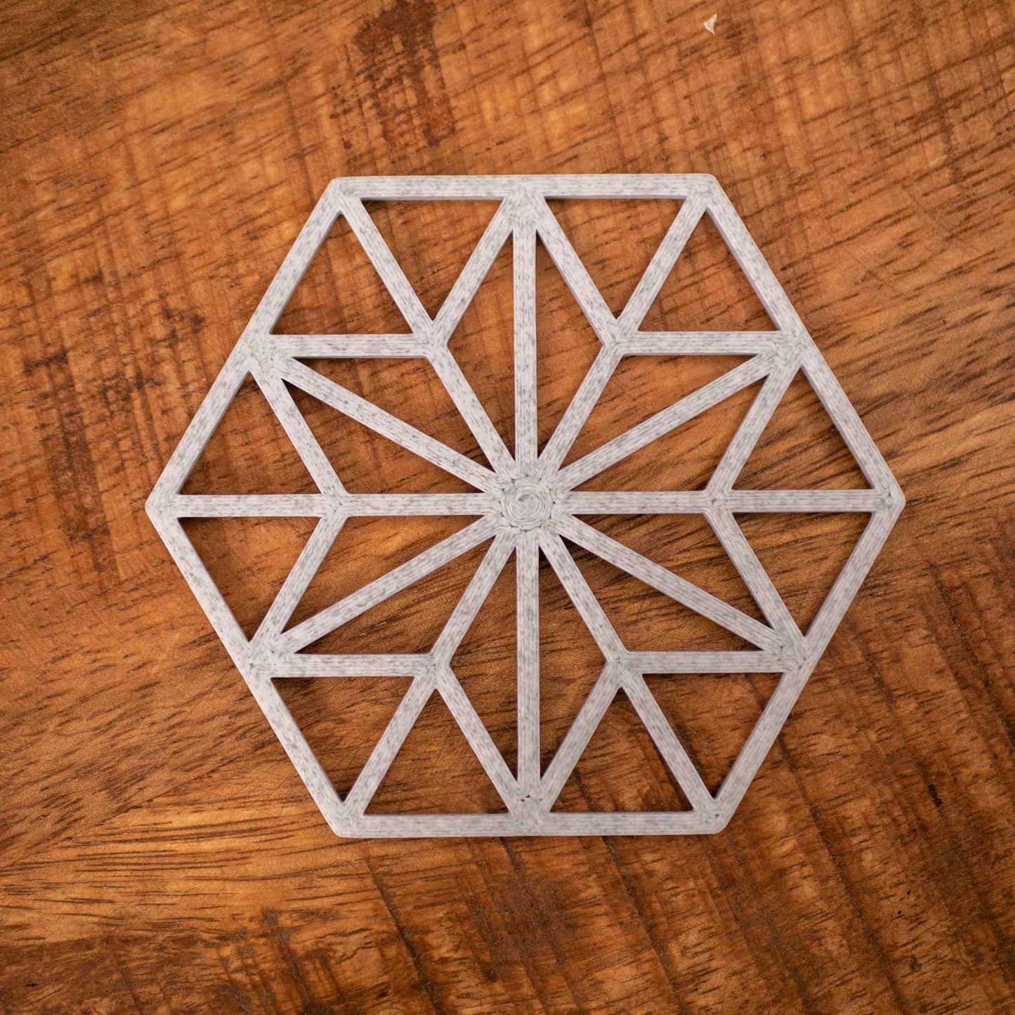 Geometric Star Pattern Coasters 4 or 8 pack - Navy Blue, Stone, Black and White - Vantage 3D Prints