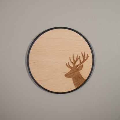 Woodland Animal Coasters: Fox, Stag, Hedgehog & Rabbit, Rustic Home Decor, Cottagecore Gift