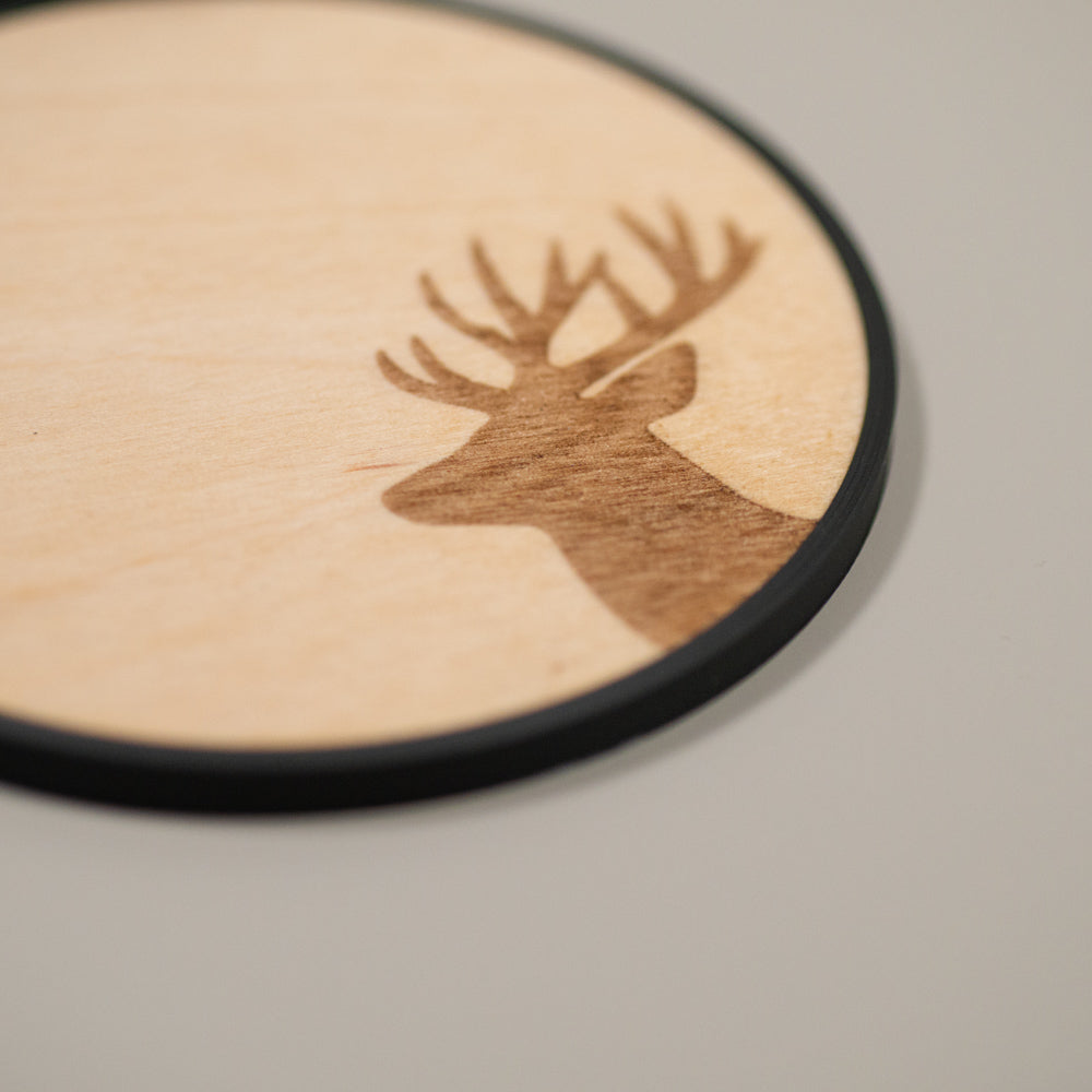 Woodland Animal Coasters: Fox, Stag, Hedgehog & Rabbit, Rustic Home Decor, Cottagecore Gift