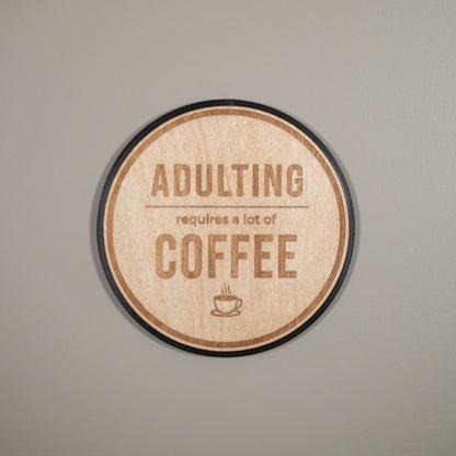 Coffee Lover Coasters: Funny Coffee Table Decor, Office Worker Gift