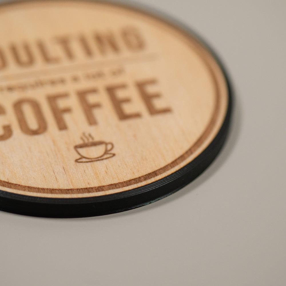Coffee Lover Coasters: Funny Coffee Table Decor, Office Worker Gift