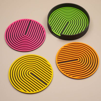 Neon Coasters Retro Arch Design