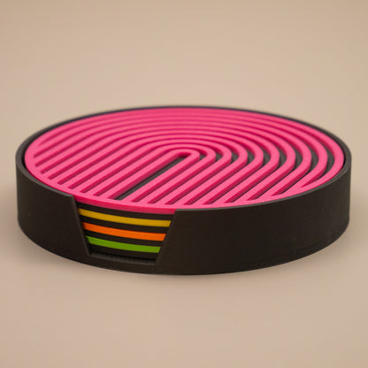 Neon Coasters Retro Arch Design