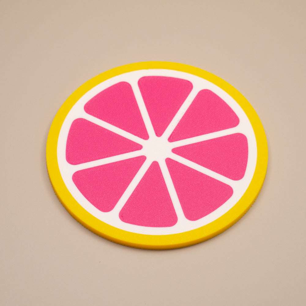 Grapefruit Coasters Citrus Fruit Design