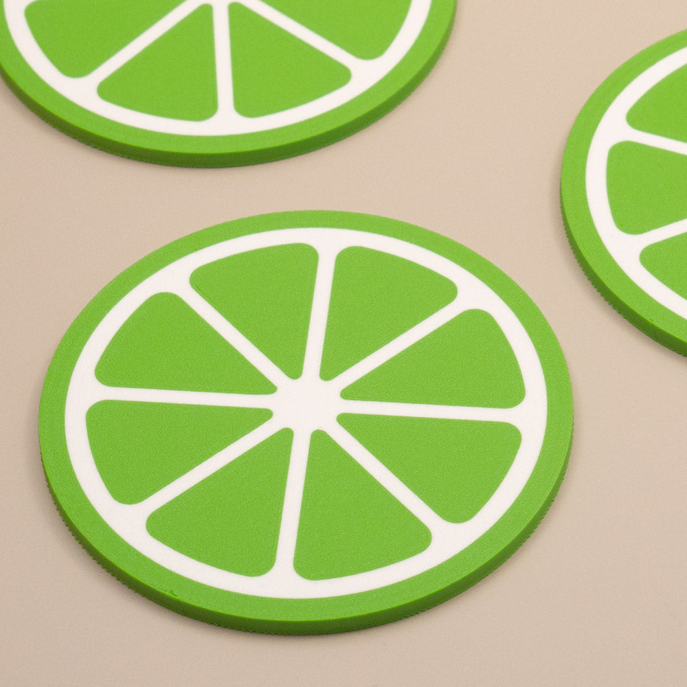 Lime Coasters Citrus Fruit Design