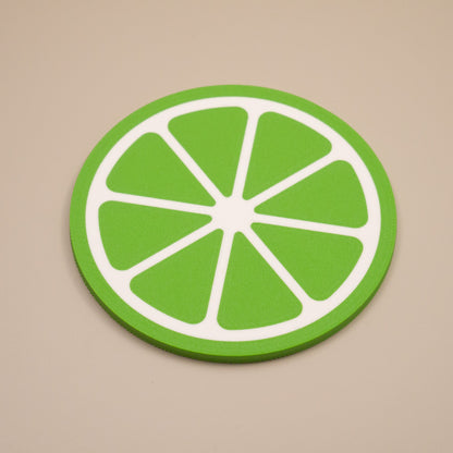Lime Coasters Citrus Fruit Design