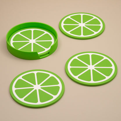 Lime Coasters Citrus Fruit Design