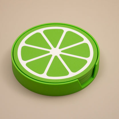 Lime Coasters Citrus Fruit Design