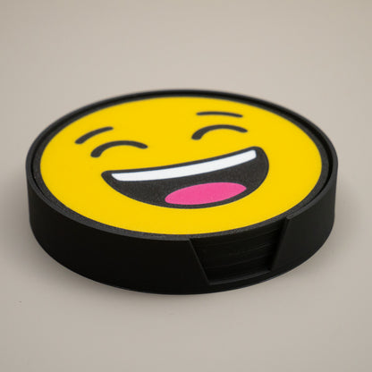 Smiley Face Coasters - Set of 4 or 8