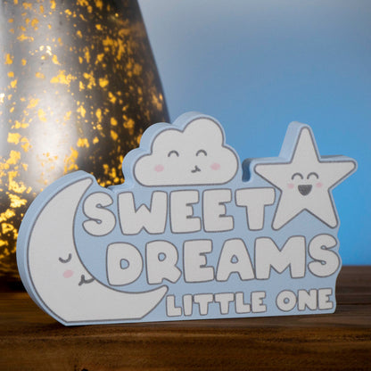 Baby Room Ornament Pink - Sweet Dreams Cute Cloud Moon Star - Nursery Decor - Cute Kawaii - Small Shelf Ornament - Vantage 3D Prints