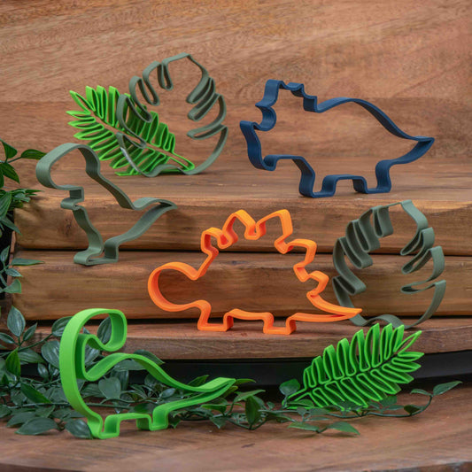 Freestanding Dinosaur Ornaments Outline - T-rex, Diplodocus, Triceratops and Stegosaurus