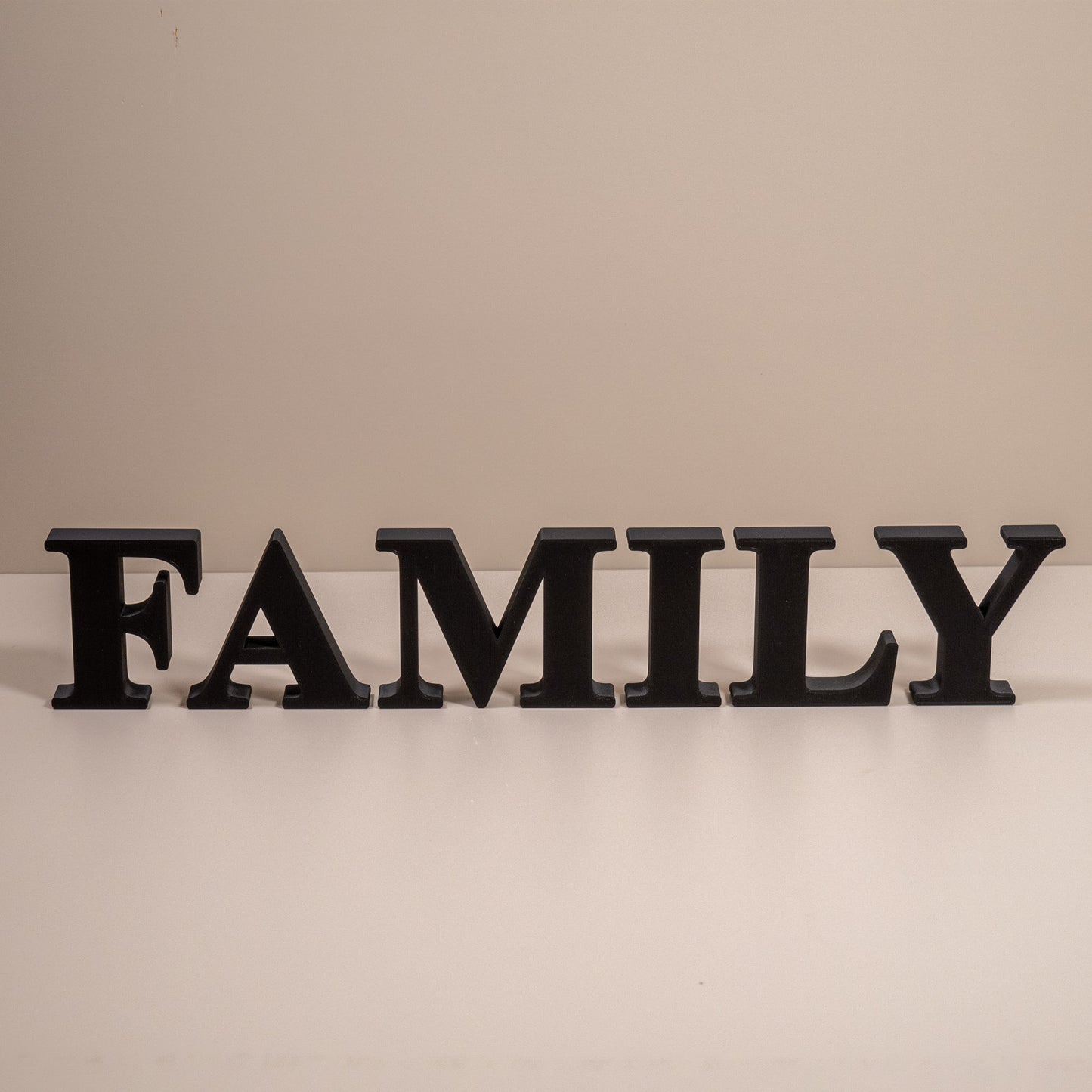 Family Decorative Letter Ornament: 3D Word Home Decor