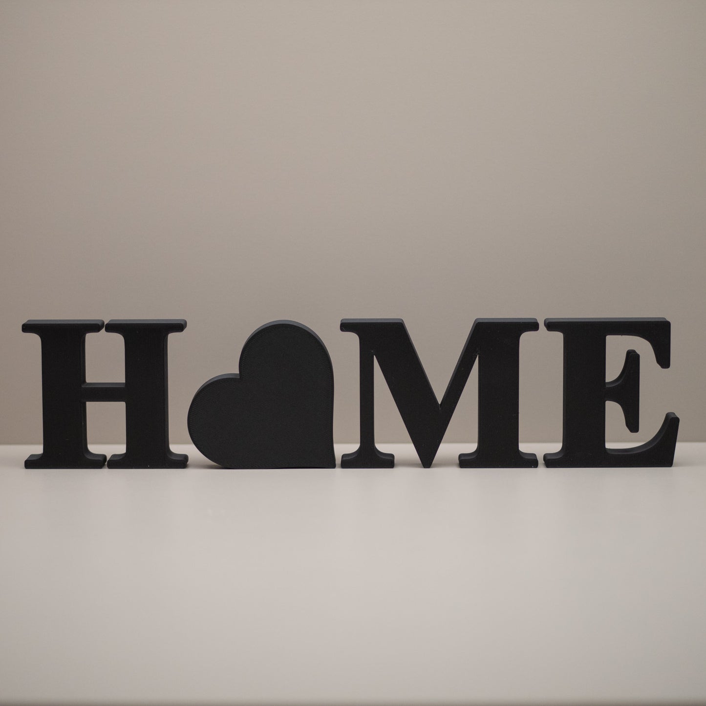 HOME with Love Heart - Decorative Letter Ornament - Serif Font