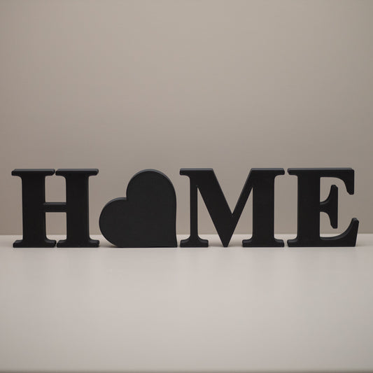 HOME with Love Heart - Decorative Letter Ornament - Serif Font