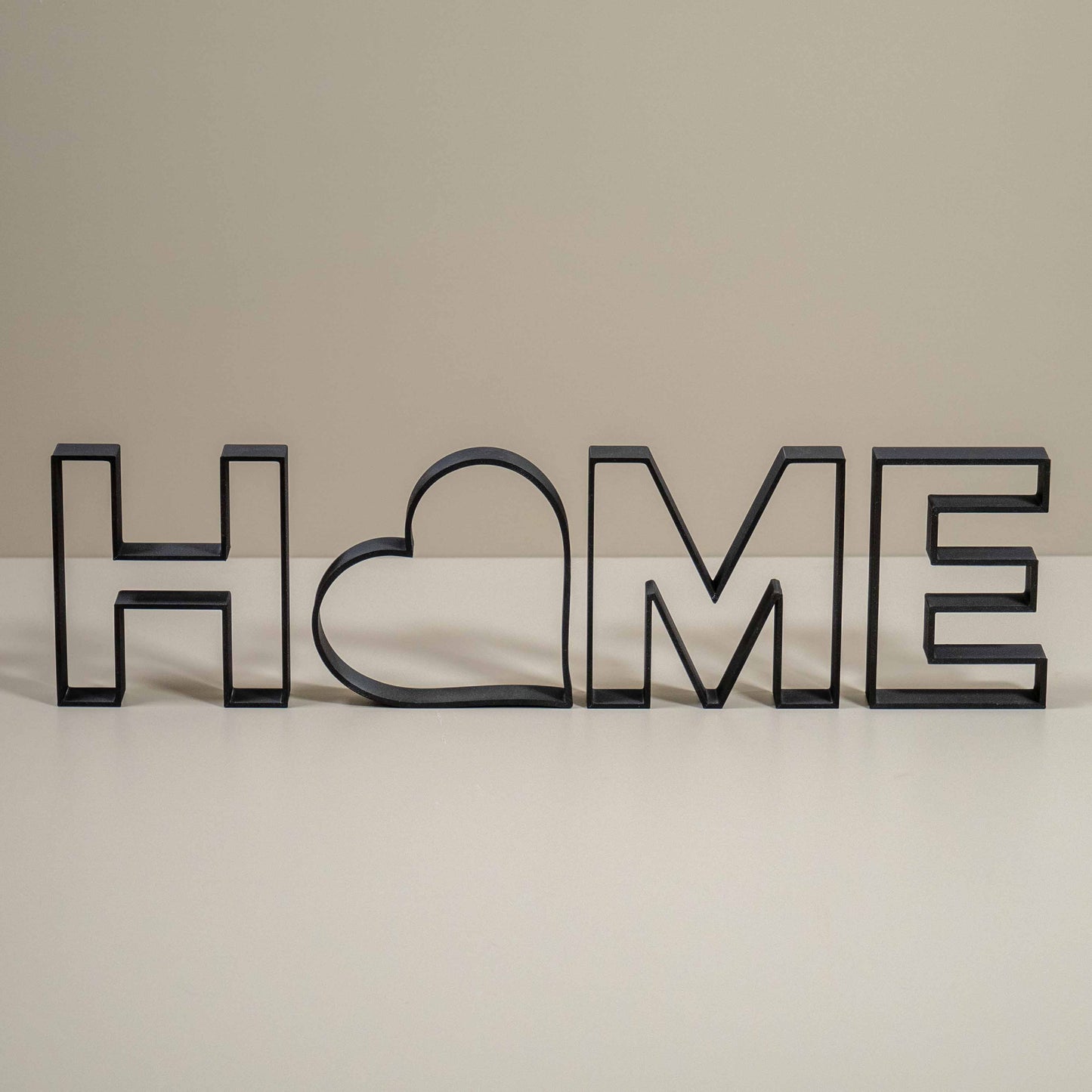 Home Decorative Letter Ornament With Love Heart: Word Outline Home Decor