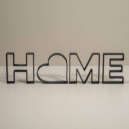 Home Decorative Letter Ornament With Love Heart: Word Outline Home Decor